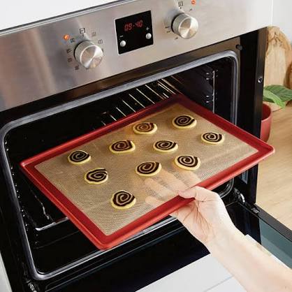Tapis de Cuisson en Silicone Antiadhésif Réutilisable Pour Four