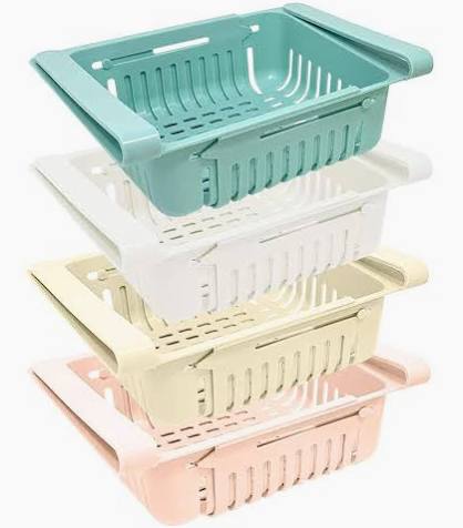 Organisateur de Frigo Extensible (lot de 4)