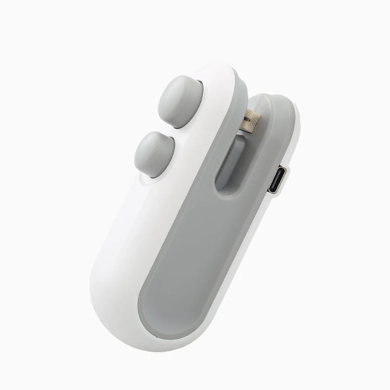 Mini Scelleuse de Sachets Rechargeable – Maintien de Fraîcheur 2-en-1