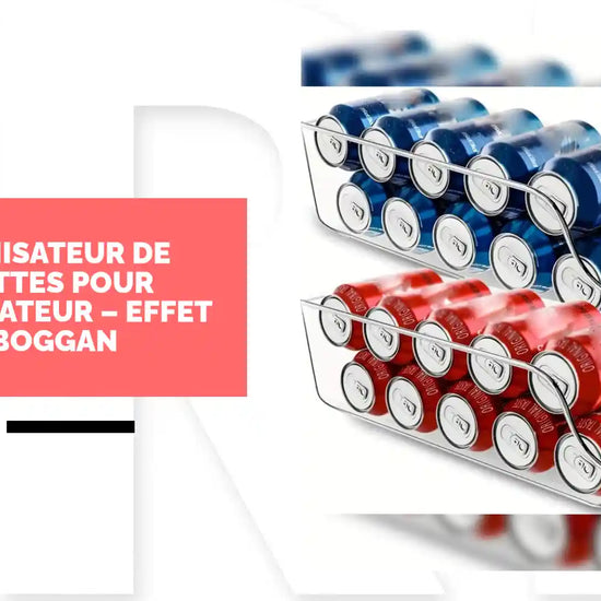 Organisateur de Canettes pour R&eacute;frig&eacute;rateur &ndash; Effet Toboggan by@Outfy