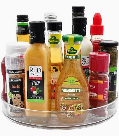 Plateau Rotatif 360° Organisateur d'Épices et Condiments